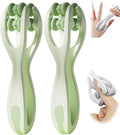 2pcs Finger Massager for Arthritis Finger Arthritis Pain Relief Manual Massage Tools Hand Massage Roller Thumb Massager for Woman Mothers Day Gift Palm Foot Acupressure Tool Green