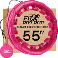 FIT ON FORM Infinity Weighted Hula Hoop for Adults Weight Loss, Smart Exercise Hola Circle Hoop for Women Abs Workout