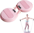 Ab Twister Board, Waist Twister Machine with Counter & Resistance Bands, Adjustable Foot Spacing Waist Twisting Disc for Slimming, Toning and Fitness, Core & Ab Workout Disc