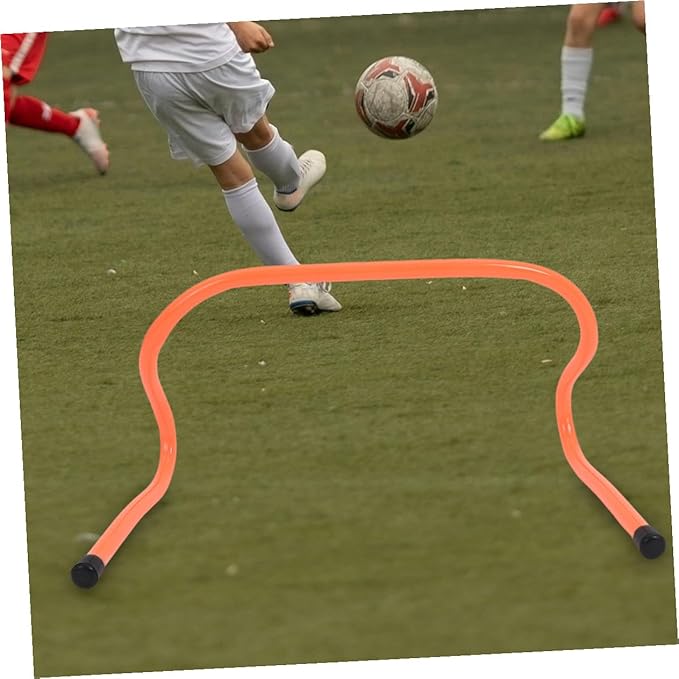 VICASKY 4 Pcs Plastic Speed Hurdles Agility Training Equipment 15cm High Wear-Resistant Sports Hurdles for Soccer Football Youth Football Practice