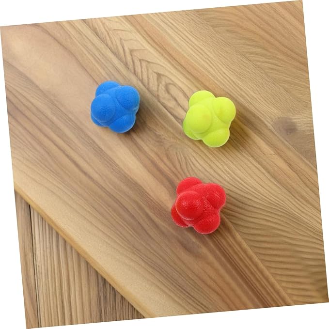 6pcs Reflex Training Balls Set for Hand Eye Coordination Sturdy Reaction Balls for Sports Training for Basketball Tennis and Kids Games
