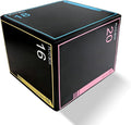 3-in-1 Dense Foam Plyometric Jump Box,30"x24"x20"-24"x20"x16"-20"x18"x16"Non-Slip Box Jumps for Home Gym,Exercise Foam Plyo Box for Fitness Training-Step-Ups,Split Squats,Dips,Box Jump Cube
