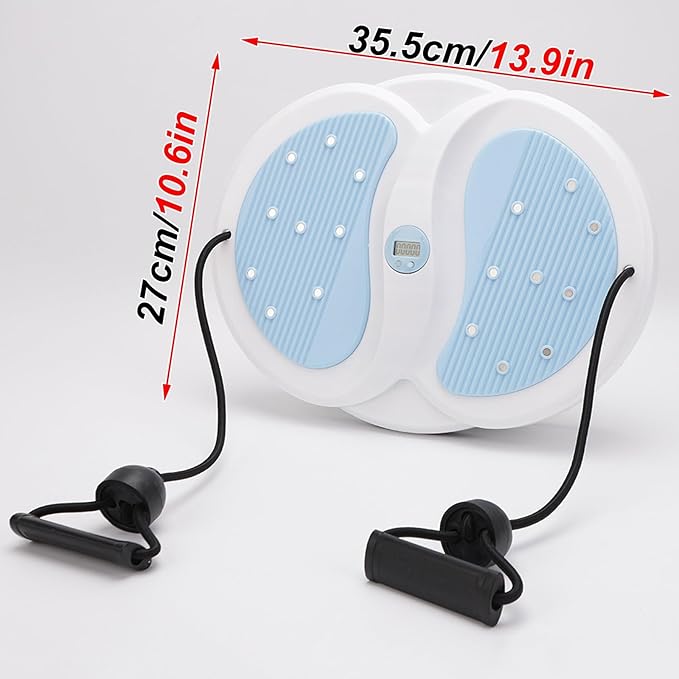 Twist Exercise Machine, Twist Ab Machine, with Pull Rope and Counter, Silent Rotation, Non-slip Bottom, Suitable for Home Fitness