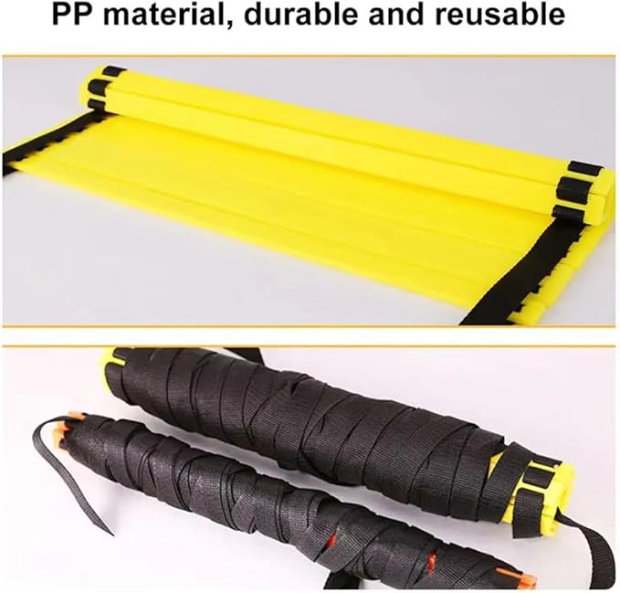 Football Agility Ladder Speed Ladder Portable Stairs Fitness Training Jumping Hurdles with Storage Bag Outdoor Sports Folding