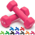 Portzon Weights Dumbbells 10 Colors Options Compatible with Set of 2 Neoprene Dumbbells Set,1-15 LB, Anti-Slip, Anti-roll, Hex Shape