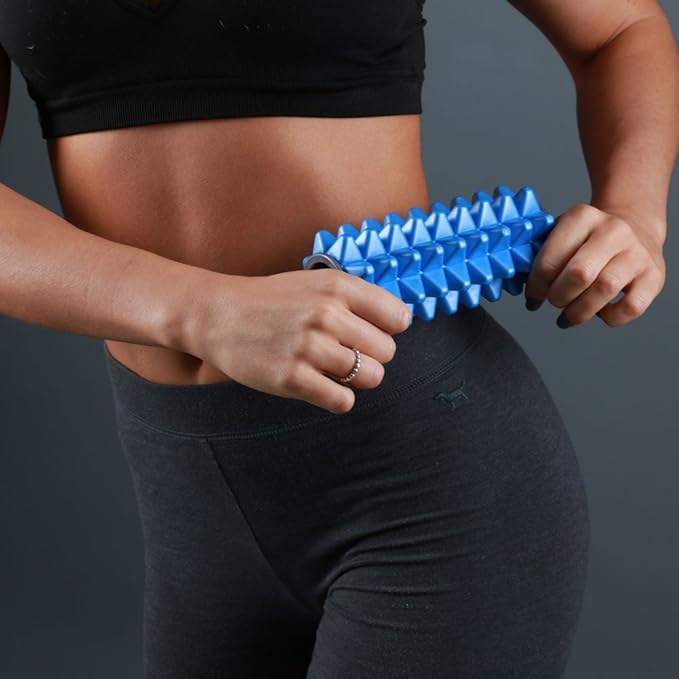 Fitness Mad Mini Massage Foam Roller, On-The-Go Myofascial Release, Travel Size, 16cm x 6,5cm, Portable Pain Relief for Tight Muscles