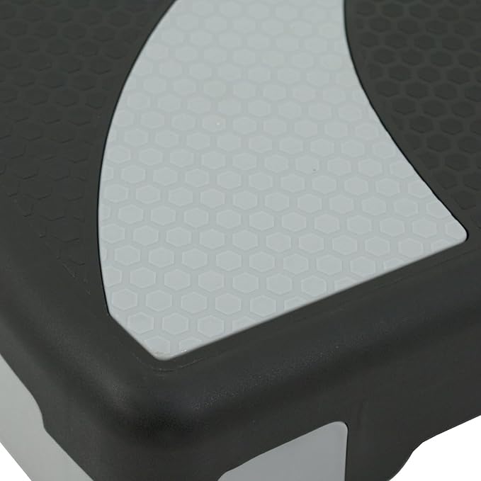 31" Aerobic Step Platform, Adjustable Height Exercise Workout Stepper, Stackable Risers Stepper for Exercise at Home Gym Workouts Fitness Equipment