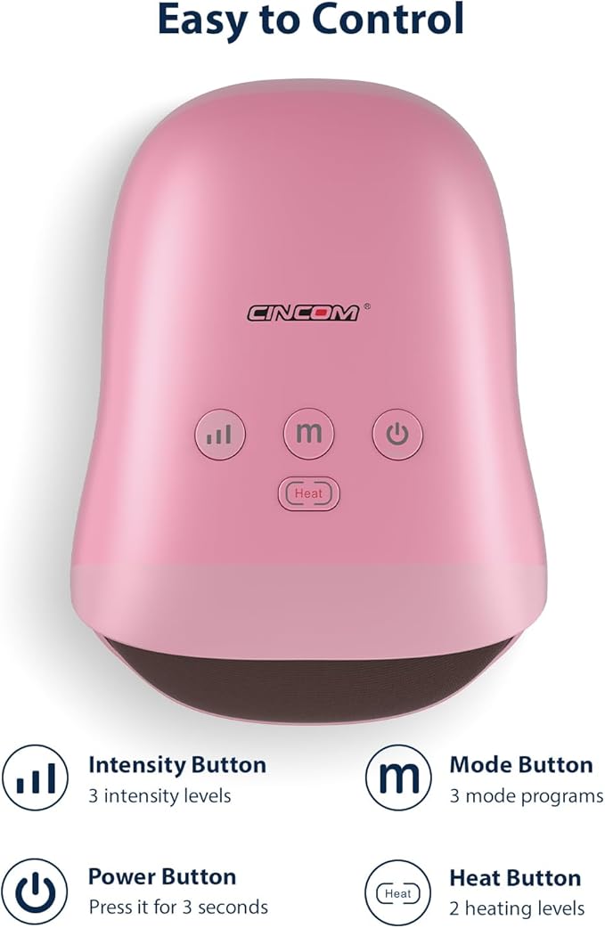 CINCOM Hand Massager - Cordless Hand Massager with Heat and Compression for Arthritis and Carpal Tunnel