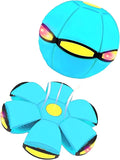 Magic Bouncing Ball, Children's Bouncing Ball, Automatic Rebound Double The Fun, Magics Flying Saucer (6 Light,Light Blue)