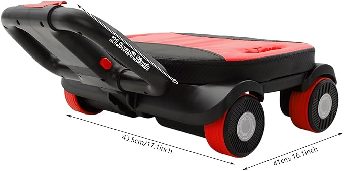 AB Roller Wheel with Elbow Support, 4-Wheel Stable Ab Roller for Core Training, Heavy Duty 330 lbs Capacity Ab Wheel with Phone Holder, Foldable Handles Home Gym Ab Workout Equipment