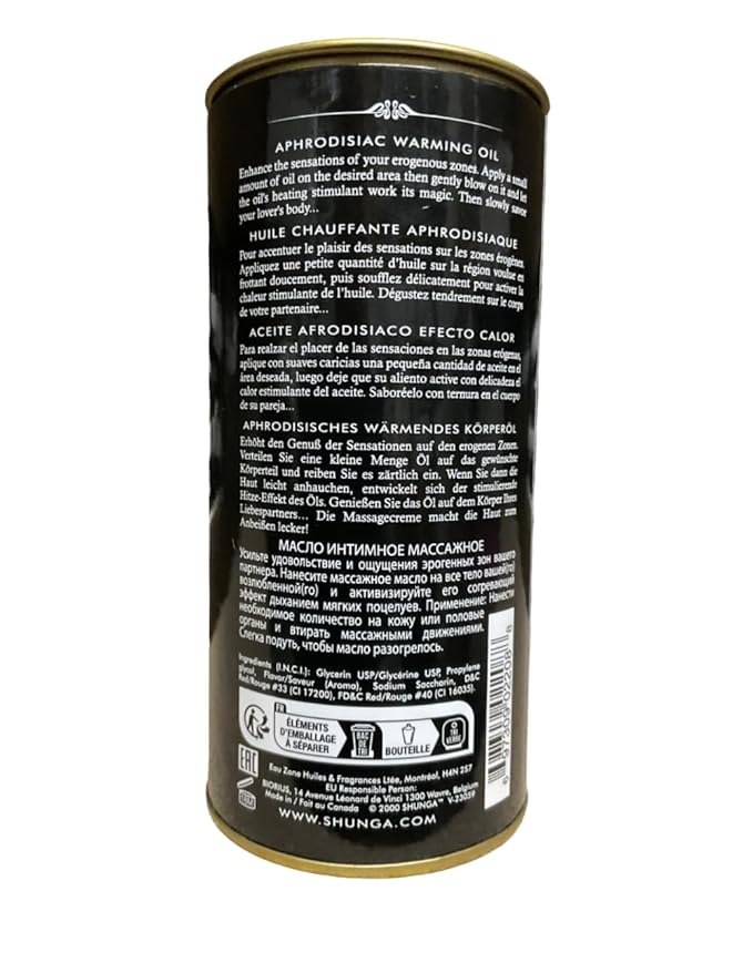 New - Aphrodisiac Warming Oil - Strawberries & Champagne Shunga