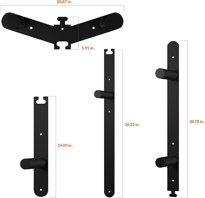 Fitvids Weight Plate Storage Rack, Weight Plate Holder Wall Mounted Bumper Plate Storage for Home Gym, Fit 2" Olympic Plates