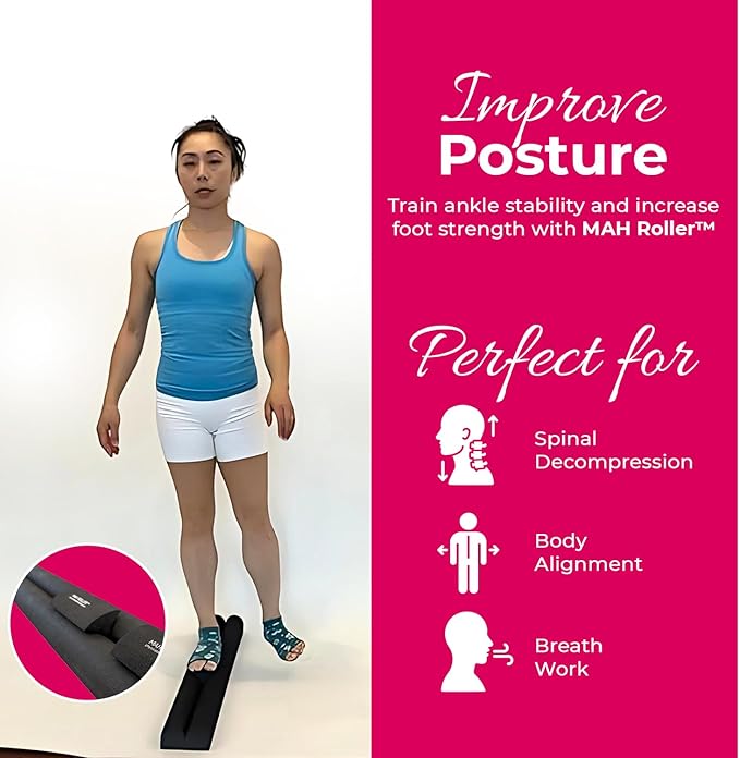MAH Roller, Neck & Spine Alignment Tool Pack of 2 Accessory for Parasetter and MINIs Back Pain Relief, Posture Support, Stretch & Recovery Foam Roller for Pilates, Yoga, Physical Therapy