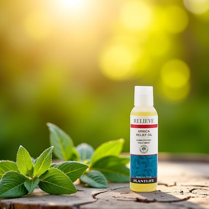 Plantlife Arnica Relieve Oil - Relieve Products are a Homeopathic Solution for Everyday Use - Works Quickly and Effectively - Made in California
