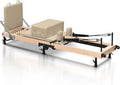 Foldable Pilates Reformer & Equipment - Pilates Reformer Workout Machine for Home Gym with Reformer Accessories, Reformer Box, Padded Jump Board - Up to 300 lbs Weight Capacity