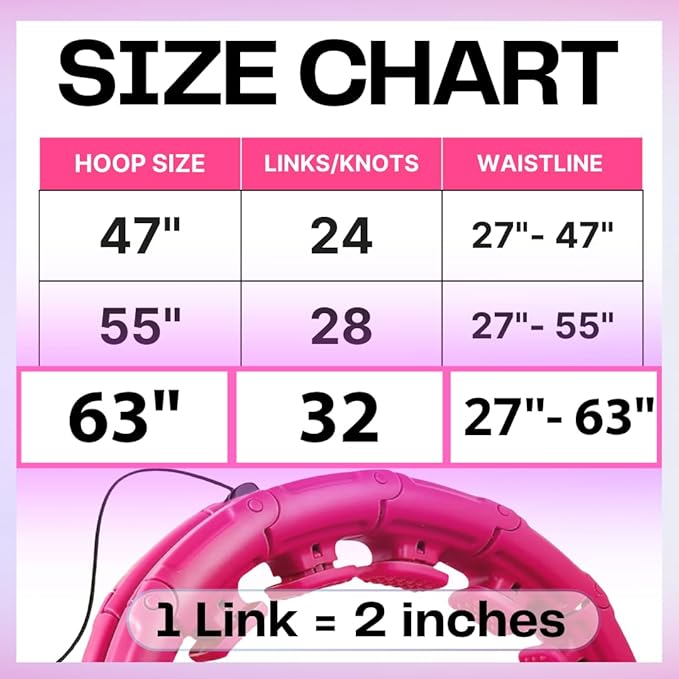 FIT ON FORM Infinity Weighted Hula Hoop for Adults Weight Loss, Smart Exercise Hola Circle Hoop for Women Abs Workout