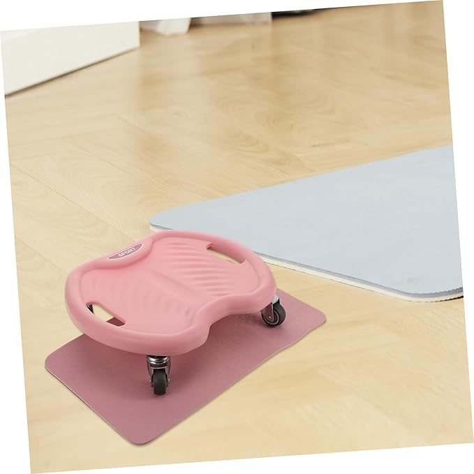 Kisangel Ab Roller with Knee Pad Wheel Abdominal Exercise Equipment for Core Strengthening Quiet Operation for Home Use Enhanced Stability for Beginners Advanced Users