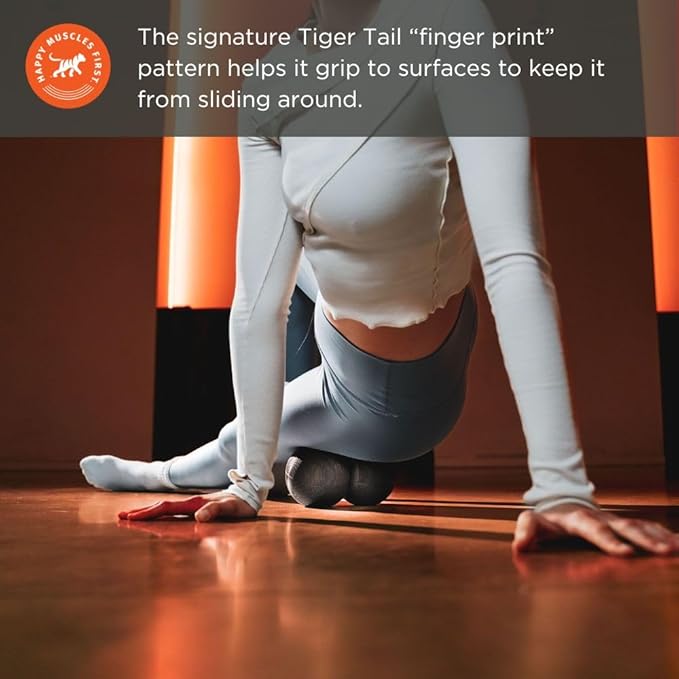 Tiger Tail Tiger Ball Large 8-Inch Long by 4.4-Inch High Peanut Foam Roller Double Ball: Self-Help Body Massage Tool for Trigger Points and Muscle Knots