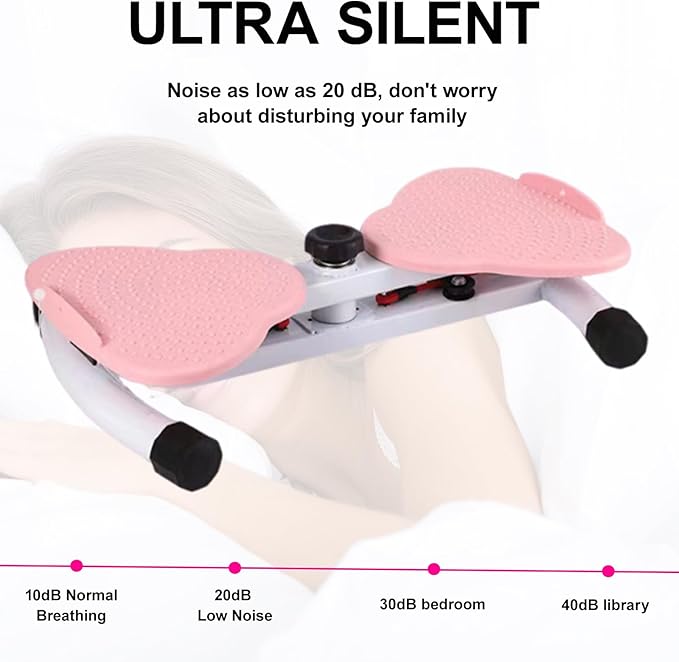 AB Twister Machine Exercise Twist Board Adjustable Resistance Waist Trainer, Carbon Steel Core Frame, 150KG Silent Pro Gym System