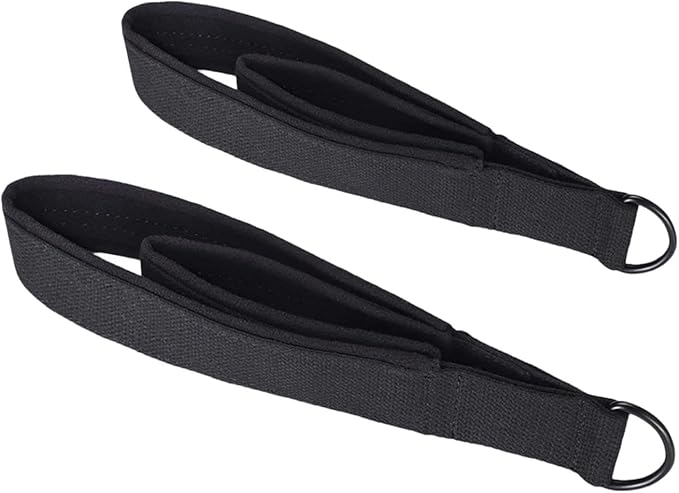 Pilates Straps with D Rings, Double Loop Exercise Straps for Pilates Reformer, Home Gym Equipment, 14.96 inch Length