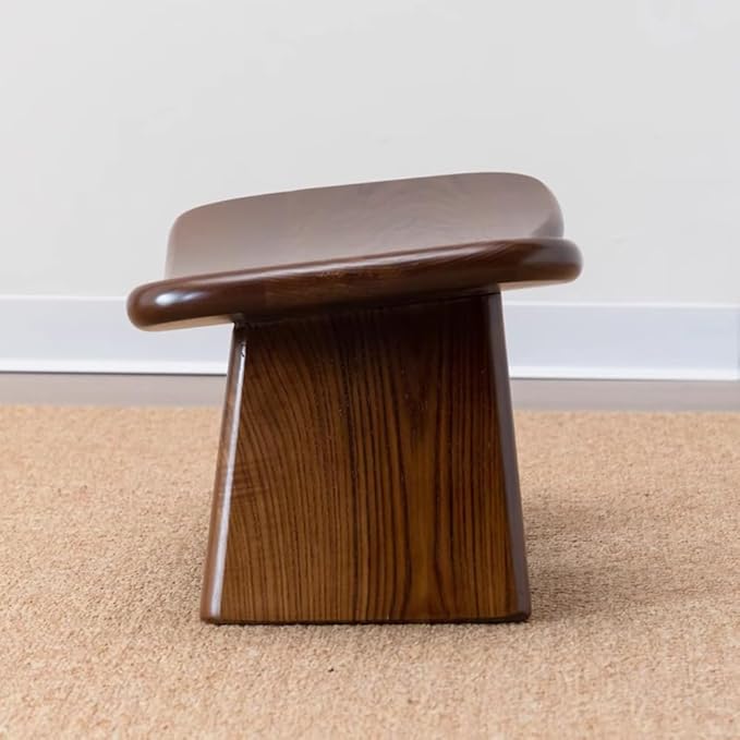 Solid Wood Meditation Stool, Meditation Stool, Church Meditation Stool, Sitting Stool, Tea Kneeling Stool, Meditation Yoga Stool,Brown and Cushion