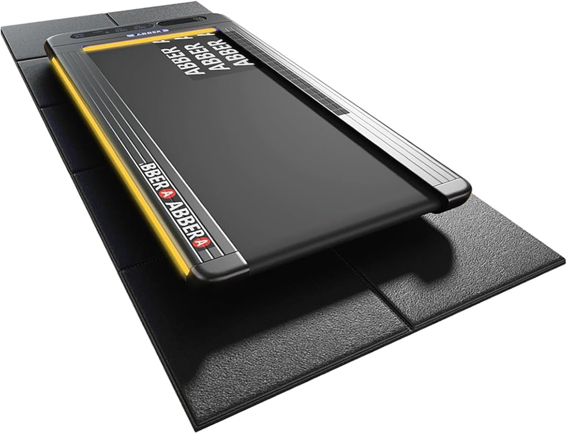 63"x30" Walking Pad Mat for Carpet Floors,Under Bike Treadmill Mat for Hardwood Floor Protection,0.24" Thick Exercise Equipment Matt Compatible with Peloton Matt Stationary Exercise Bike Trainer Pad