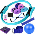 Pilates Essentials Kit for Women - Home Fitness Equipment Set, Includes Pilates Ring, Yoga Ball, Resistance Bands, Booty Bands for Core Strength, Glute Toning, and Yoga Stretching
