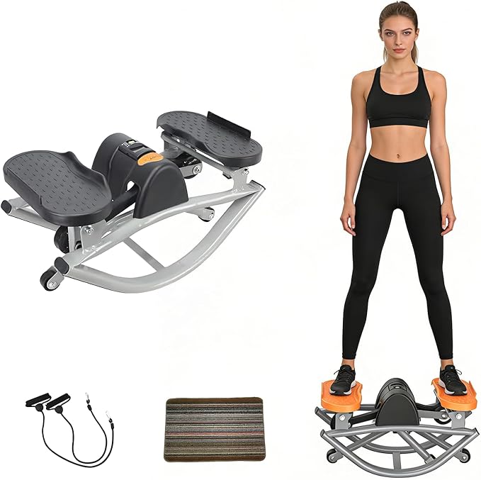 The rock stepper,rock stepper side to side,Machine for Home Exercise 15 Minutes for Quick Fat Burning and Body Shaping，Suitable for Home, Apartment, and Dormitory Use