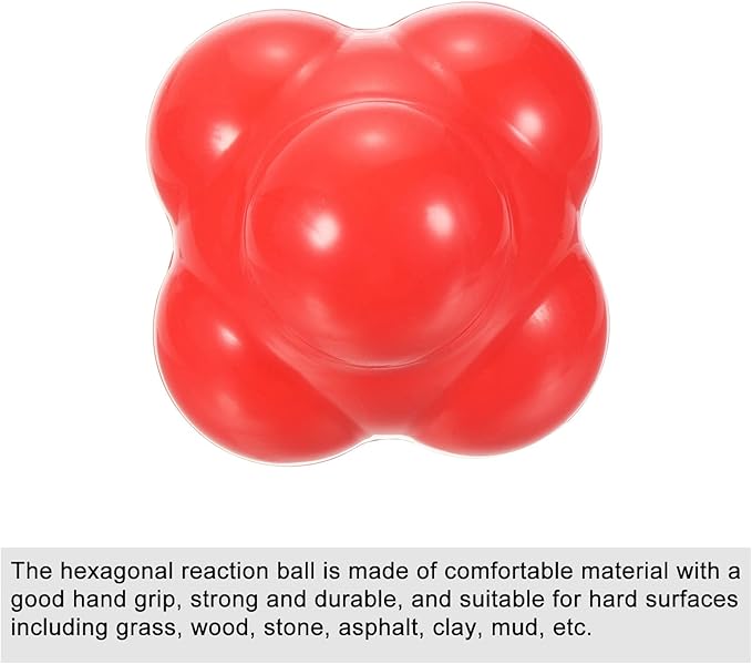 PATIKIL Reaction Balls, Agility Trainer, Silicone Bounce Balls for Baseball Hand-Eye Coordination Reaction Training, Speed Reflex