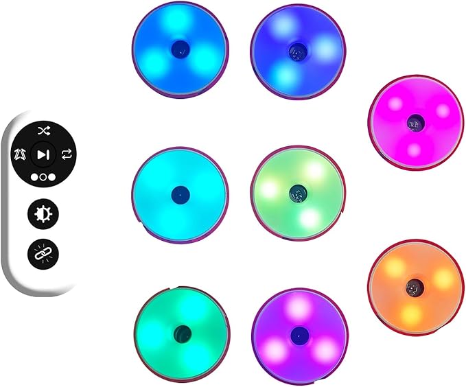 4Pcs Reaction Training Lights Test Agility Response Equipment Portable Agility Training Supplies for Basketball Soccer(8PCS)
