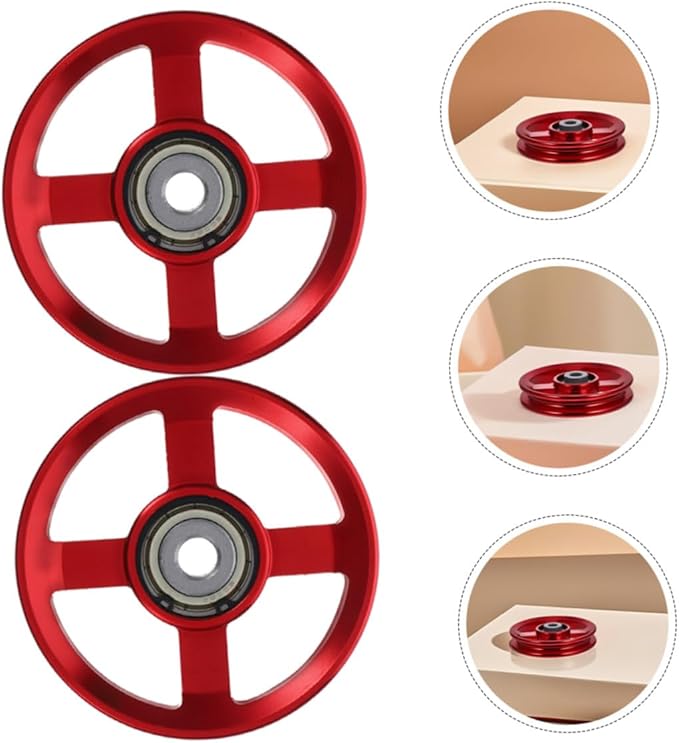 3pcs Aluminum Alloy Pulley System Gym Attachments Cable Pulley Wheels for Strength Training Equipment Home Gym Workout Accessories