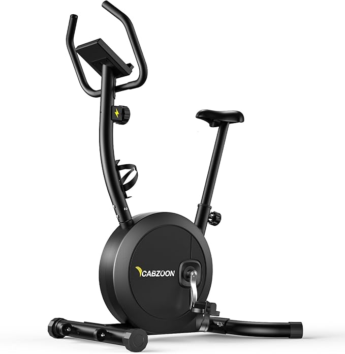 Exercise Bike Stationary Bikes for Home Adjustable Indoor Cycling Bike Magnetic Resistance Workout Bike Exercise Machine with Multi-Function Comfortable Seat, LCD Monitor, 264LBS Black