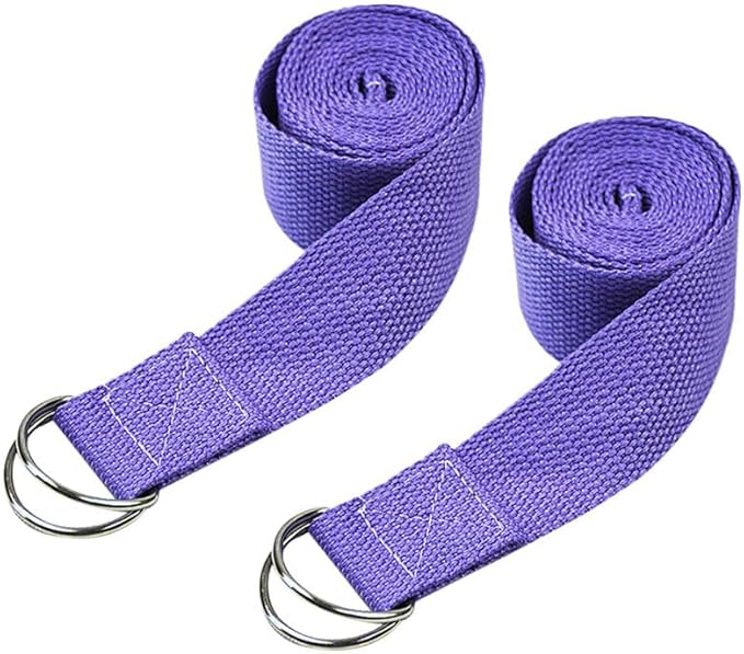 POPETPOP Yoga Stretch Belt 72 Inch Elastic Strap with Sturdy Buckle for Flexibility and Muscle Stretching in Yoga and Fitness
