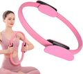 Pilates Ring Fitness Circle 14.96" Yoga Rings Magic Circle with Dual Padded Handles for Toning Arms, Thighs/Legs & Core