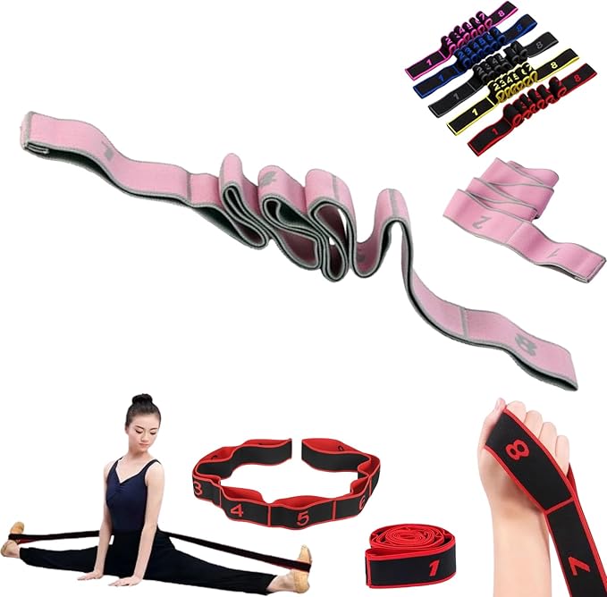 Fitness Resistance Band for Stretching and Yoga,Number Resistance Band,Fitness Resistance Bands with Numbers,Fitness Resistance Bands Numbered,Divided Into Different Tiers/Levels.