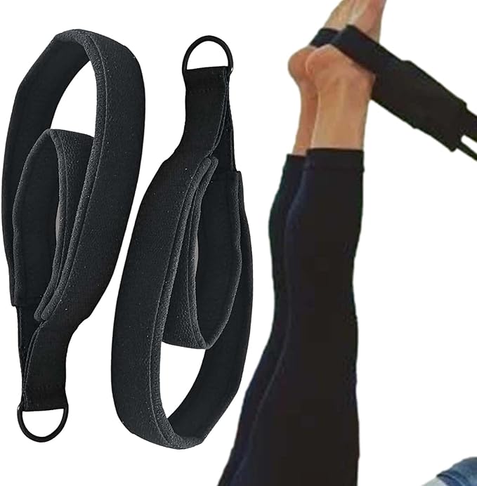 Pilates Double loopp Straps - Hands and Feet Reformer Bands, Non-Slip Exercise Equipment | Adjustable Double loopp Handle Strap, Comfortable Fitness Accessory for Yoga, Pilates, Home Gym Workout