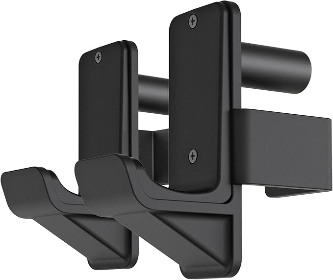 Kipika J-Hooks for 2'x2'and 3'x3' Power Rack - Bottom Reinforced Steel Hooks with Rubber Pad - Set of 2