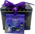 3 Piece Set Pheromone Infused Collection Set, Pheromone Infused Massage Oil - Unisex Blue Lotus Scent - Massage Oil Candle, Roller Ball, Complete Pheromone Collection Set in Gift Tin (Blue Lotus)