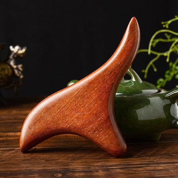 2Pcs Thai Reflexology Master Hand Foot Stress Reliever Ergonomic Wing Massager Wooden SPA Therapy Tool Vibrant Massage Tools Wooden Crafts