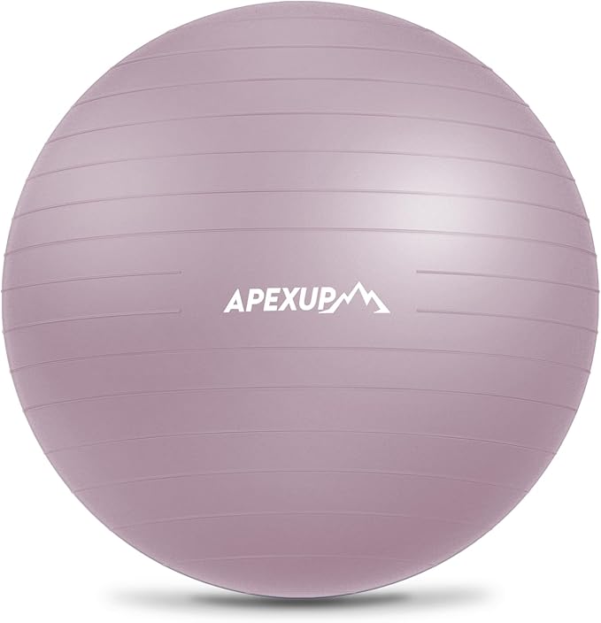APEXUP Yoga Ball Exercise Ball Anti Slip Heavy Duty for Fitness, Balance & Core Workout