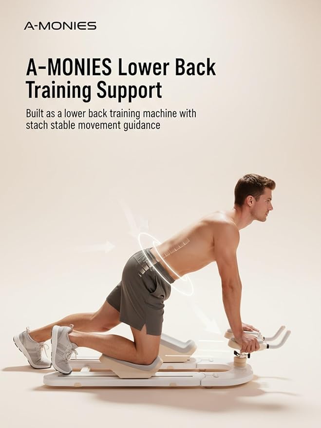 Spine Twist and Stretch Trainer Ab Machine Back Stretcher Core Workout Lower Back Training Full Body Stretch Crawling Exercise Fitness Twist Workout Waist Leg Training Machine