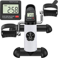 TABEKE Under Desk Bike Pedal Exerciser - Mini Exercise Bike for Arm/Leg Exercise, Pedal Exerciser for Seniors with LCD Display
