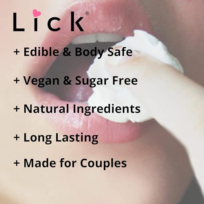 Lick Whipped Cream Flavored Massage Oil – Light Dessert-Inspired Edible Massage Oil, Body-Safe Formula with Vitamin E, Silky Glide for Couples Massage Moments, 4 oz