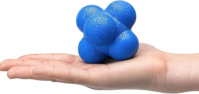 Hexagonal Reaction Ball High-Density Rubber Foam Bounce for Agility Reflex and Coordination Training