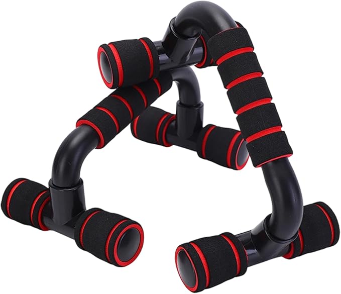 Professional Push Up Stands H Type Construction for Increased Ranges of Motion in Strength Training Exercises Regulable Push Up Platforms