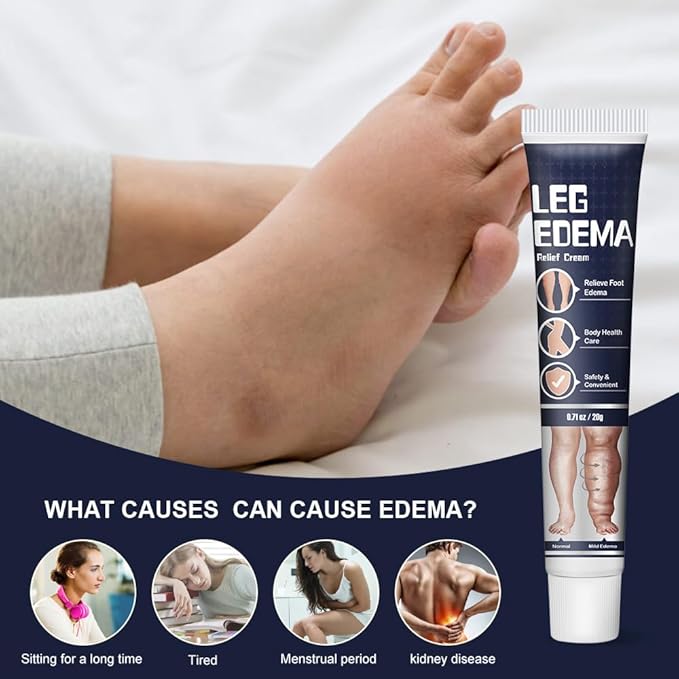Leg Soothing Massage Cream (2 Pieces) | Plant Extract Nourishment, Lightweight & Fast-Absorbing, Firm Skin, Improve Sitting Edema (2)