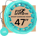 FIT ON FORM Infinity Weighted Hula Hoop for Adults Weight Loss, Smart Exercise Hola Circle Hoop for Women Abs Workout