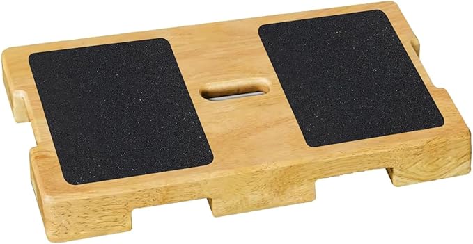 Wood Resistance Band Platform Base, Resistance Band Foot Plate, Fitness Exercise Board Footplate, Step Board for Workout Board for Home Gym