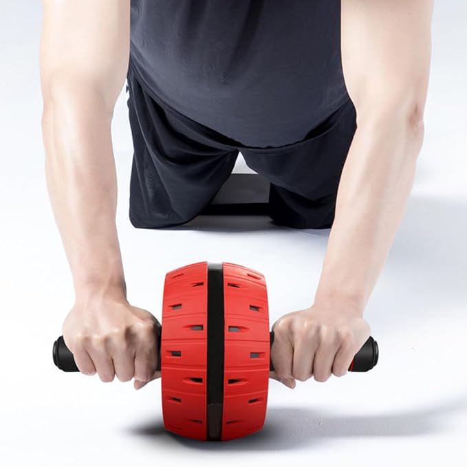 Artibetter Ab Roller Wheel with Knee Pad, Fitness Exercise Roller for Home Gym, Silent Abdominal Muscle Trainer Wheel for Core Strength and Workout