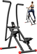 AL01 Stair Stepper, Foldable Steppers for Exercise at Home, Full-Body Cardio Workout Climber with Adjustable Pedals, Extended Step Range, 270LB Loading Capacity